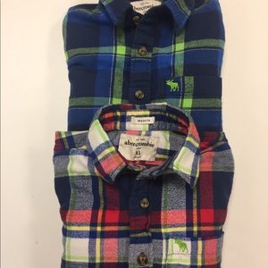 Abercrombie kids boys flannels